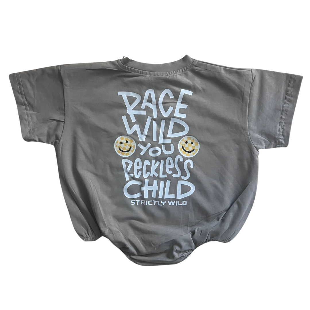 Race Wild You Reckless Child T-Shirt Romper Strictly Wild