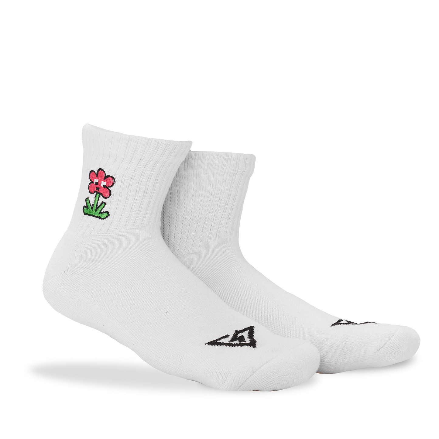 Bolt/Flower Lucky Cotton Quarter Socks VOLTAGE LTD