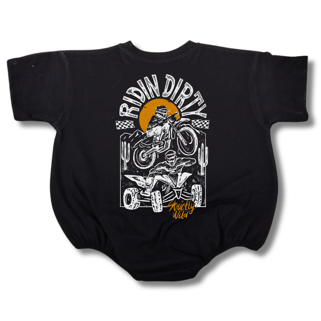 Ridin Dirty T-Shirt Romper Strictly Wild