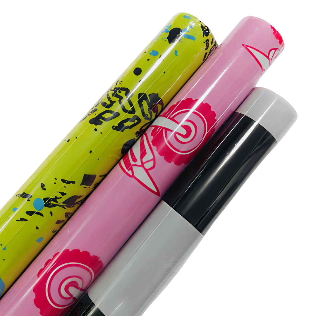 Moto Girl & Pink Helmet / Double Sided 32 FT Wrapping Paper (DO NOT ORDER WITH ANYTHING BUT CROC CHARMS, STICKERS, OR UMBRELLAS!!!)
