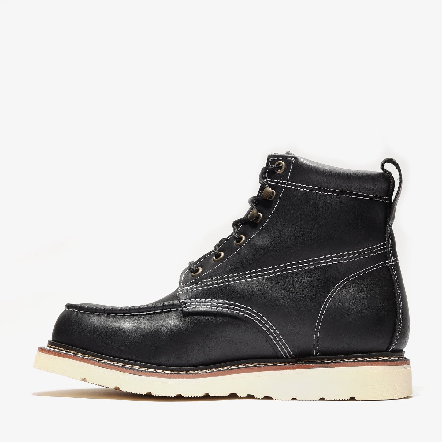 FRONTIER CLASSIC 6" MOC TOE BLACK Bonanza Boots