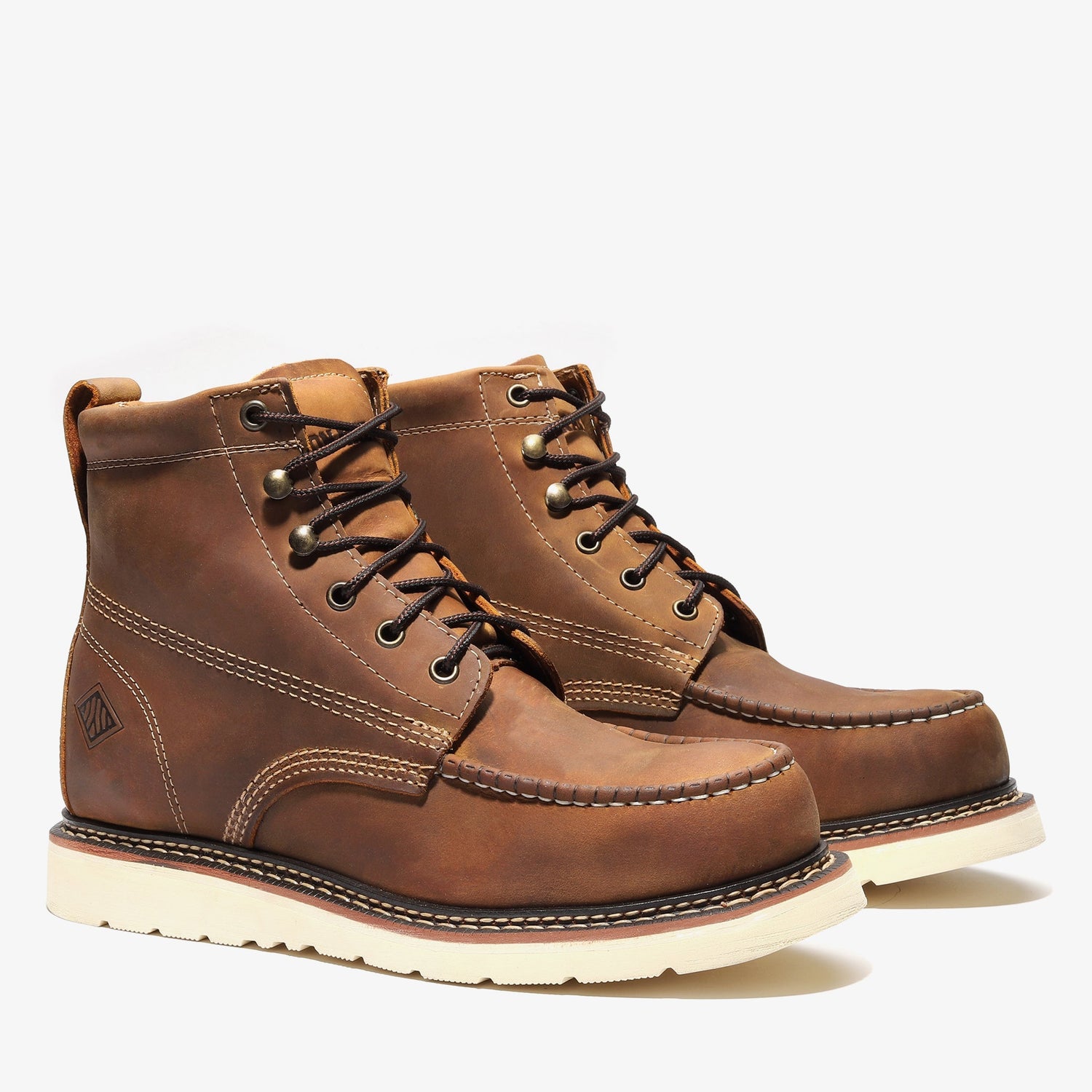 FRONTIER CLASSIC 6" MOC TOE CRAZY BROWN XL Bonanza Boots