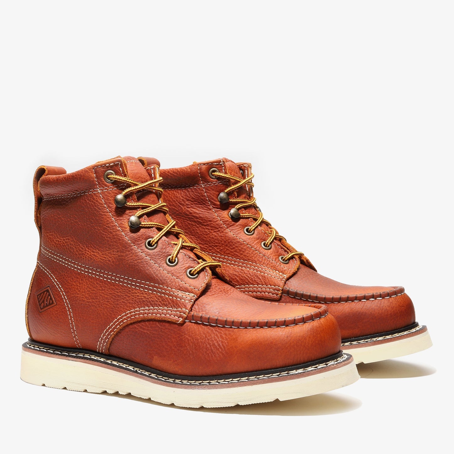 FRONTIER CLASSIC 6" MOC TOE (STEEL TOE) GOLDEN BROWN Bonanza Boots