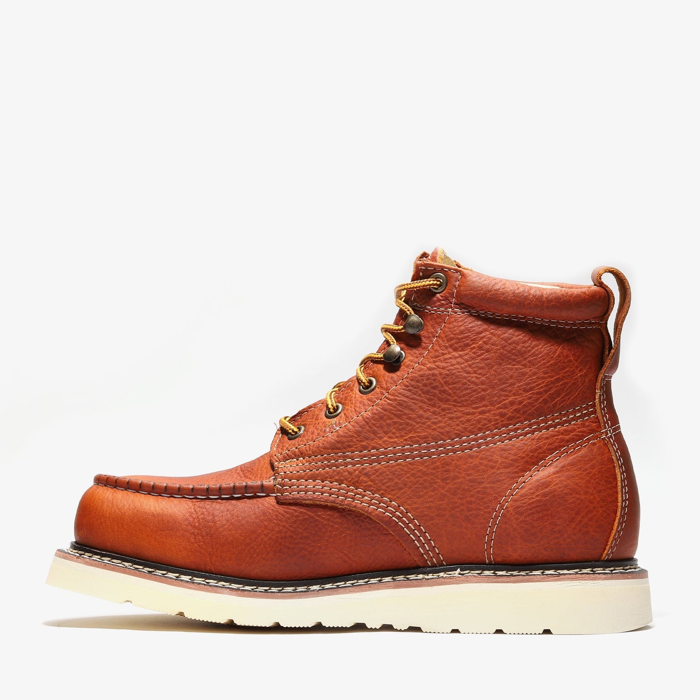 FRONTIER CLASSIC 6" MOC TOE (STEEL TOE) GOLDEN BROWN Bonanza Boots