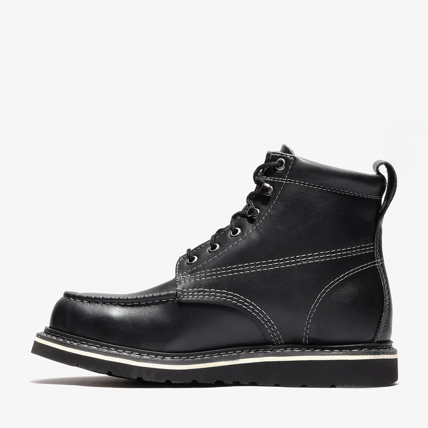 FRONTIER CLASSIC 6" MOC TOE JET BLACK Bonanza Boots