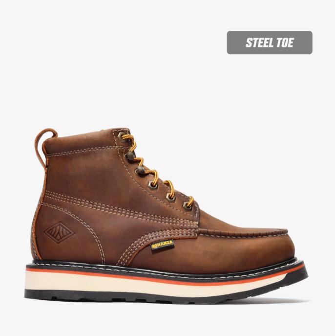 FRONTIER DUAL 6" MOC TOE (STEEL TOE) Bonanza Boots