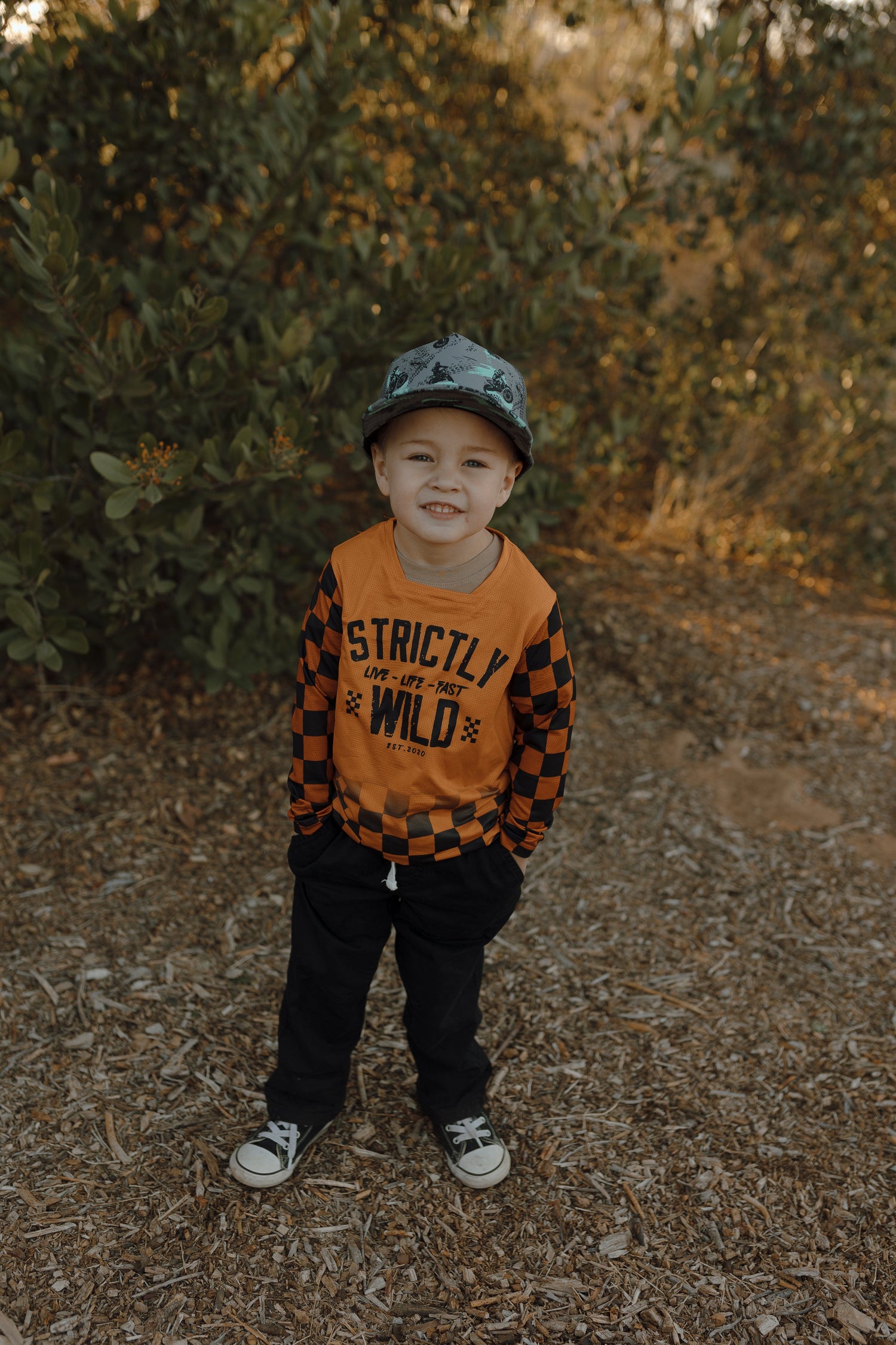 Citrus Check Jersey (2T - 2XL) Strictly Wild