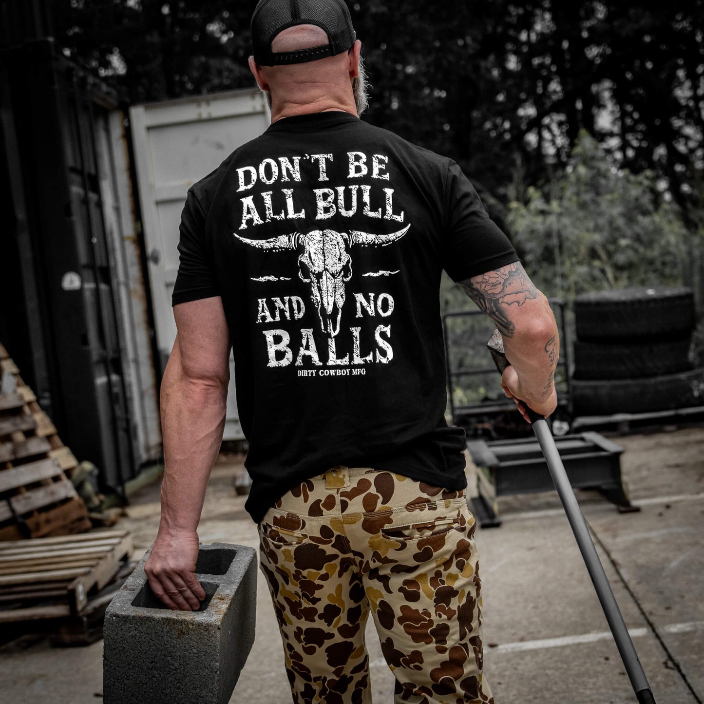 Don't Be All Bull And No Balls Men's T-Shirt DIRTY COWBOY MFG