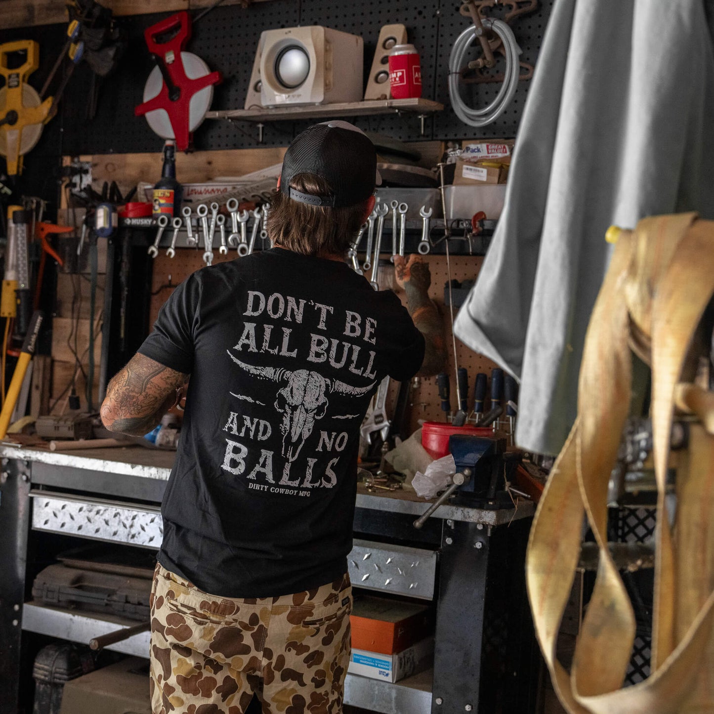 Don't Be All Bull And No Balls Men's T-Shirt DIRTY COWBOY MFG