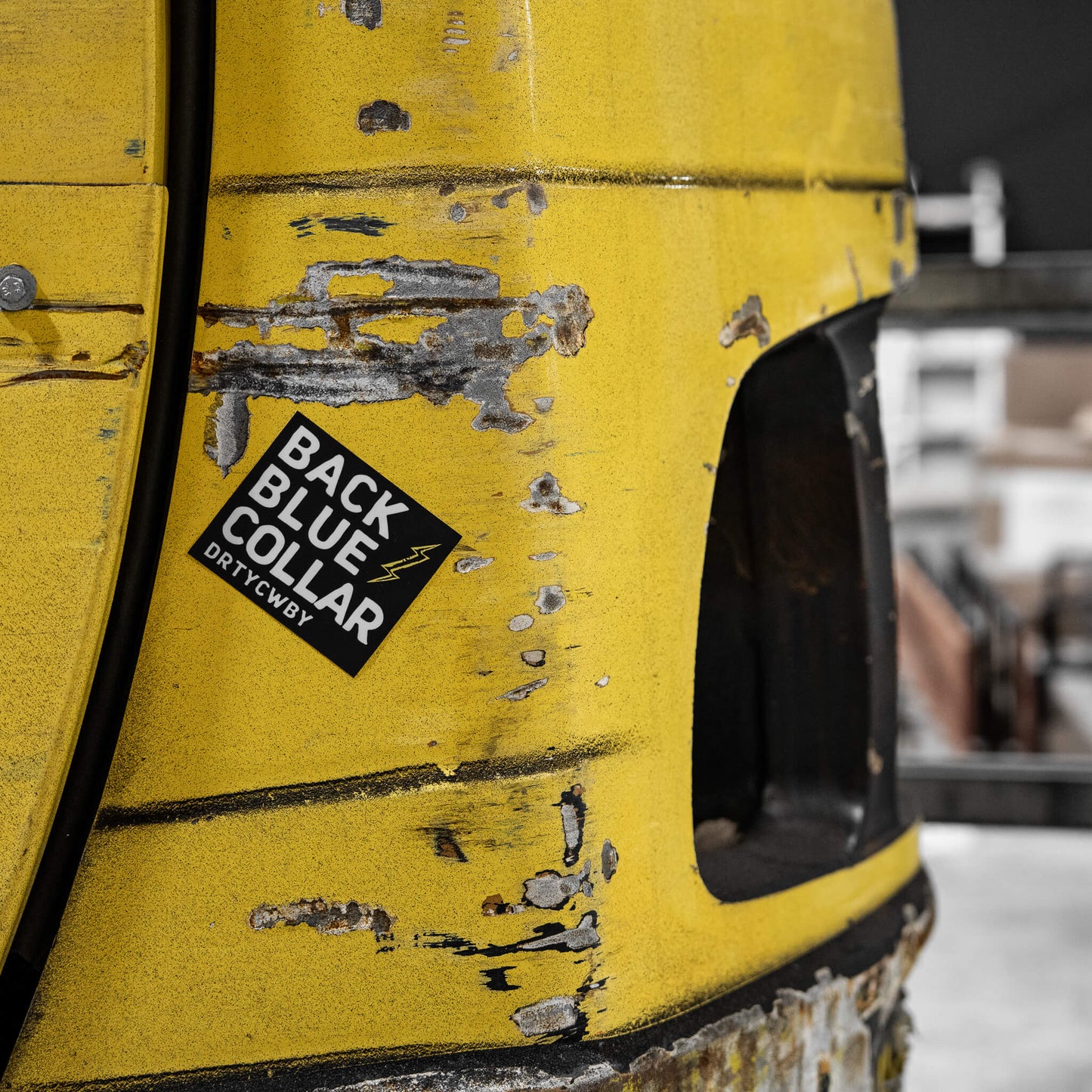 Back Blue Collar Decal DIRTY COWBOY MFG