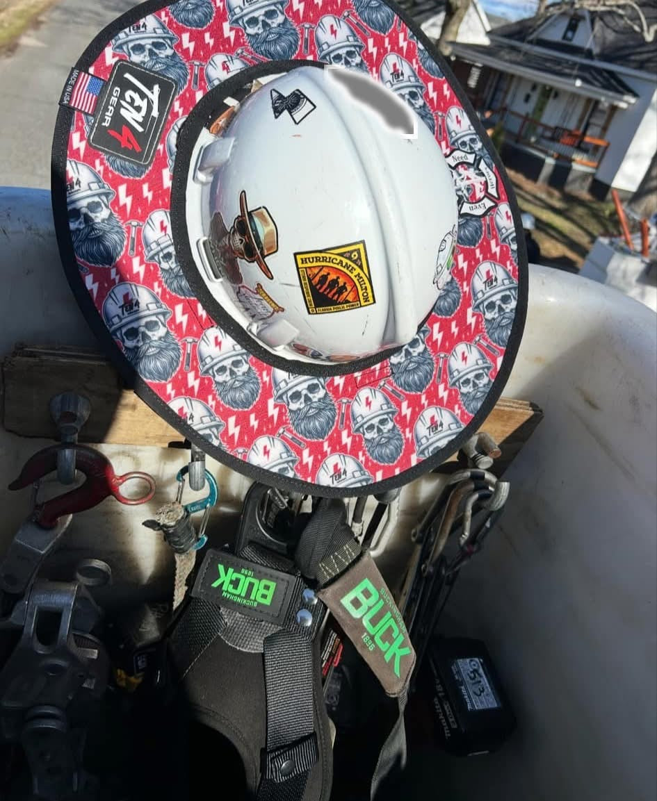The Hoss - Hard Hat Sun Shade Visor - Rustic Voltage Co The Hoss - Hard Hat Sun Shade Visor Ten4 Gear Rustic Voltage Co