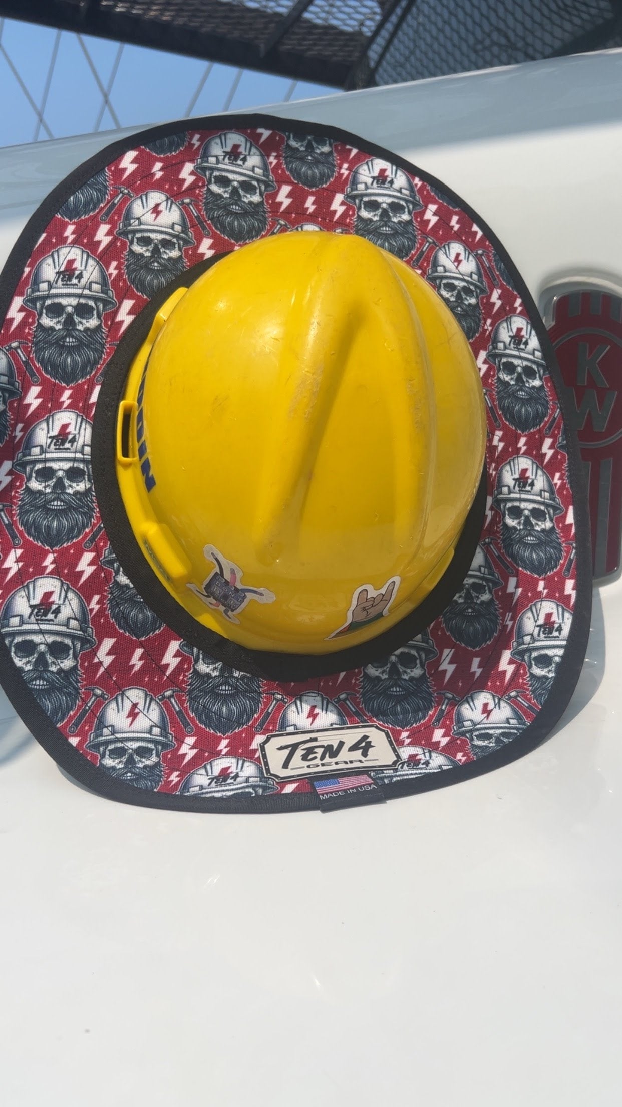 The Hoss - Hard Hat Sun Shade Visor - Rustic Voltage Co The Hoss - Hard Hat Sun Shade Visor Ten4 Gear Rustic Voltage Co