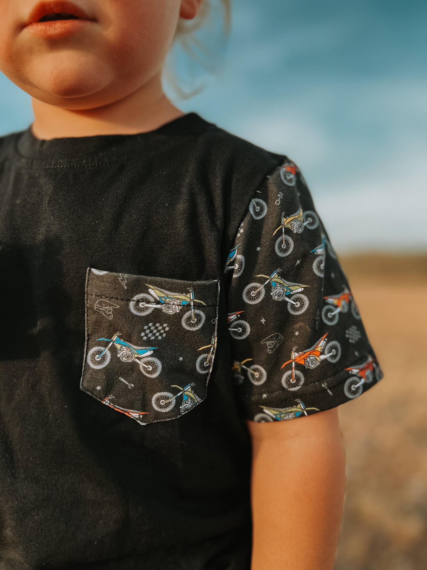 Bike Life Drop Cut Pocket T-Shirt Strictly Wild