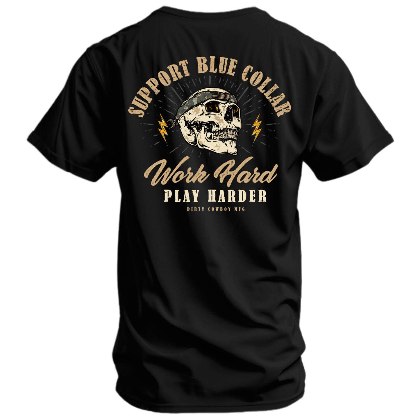 Work Hard Play Harder Men's T-Shirt DIRTY COWBOY MFG