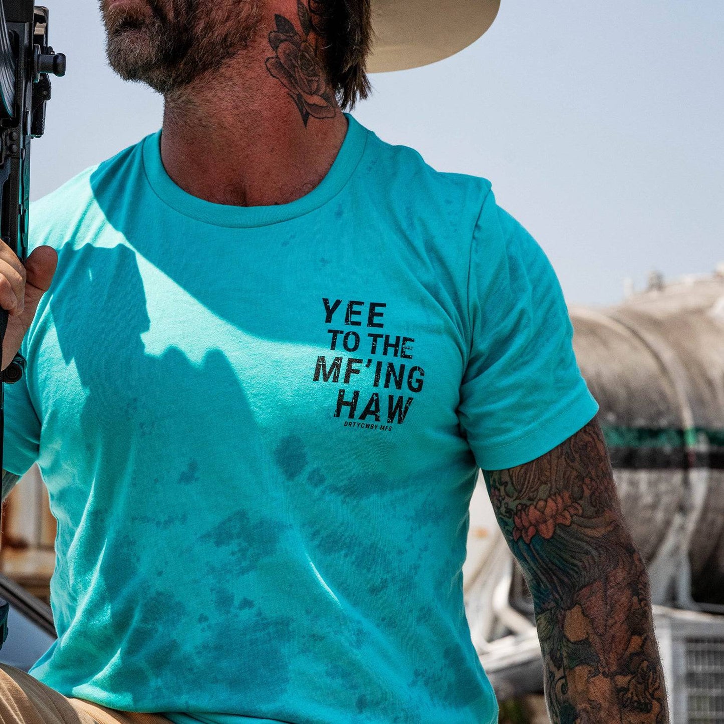 Yee To The Mf'Ing Haw Rodeo Men's T-Shirt DIRTY COWBOY MFG