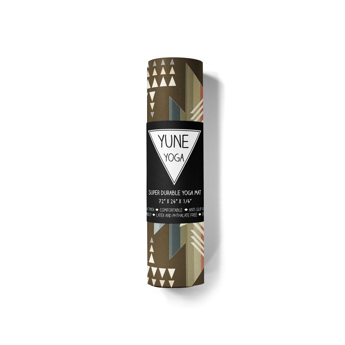 Yoga Mat | 6mm Thick | Brown | Non-Slip | Eco Friendly | Yune Yoga | Buffalo Hills Soil