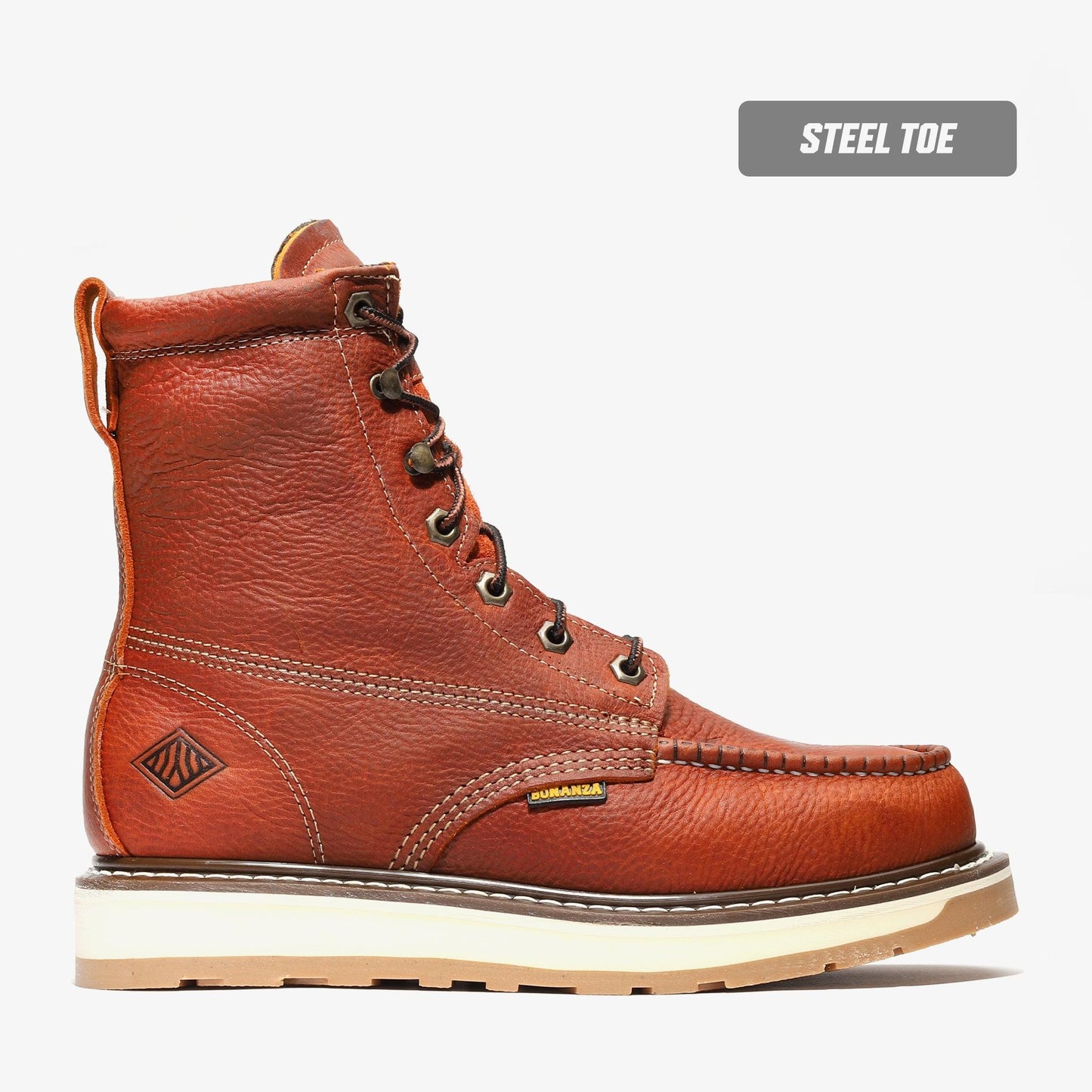 FRONTIER DUAL 8" MOC TOE (STEEL TOE) Bonanza Boots