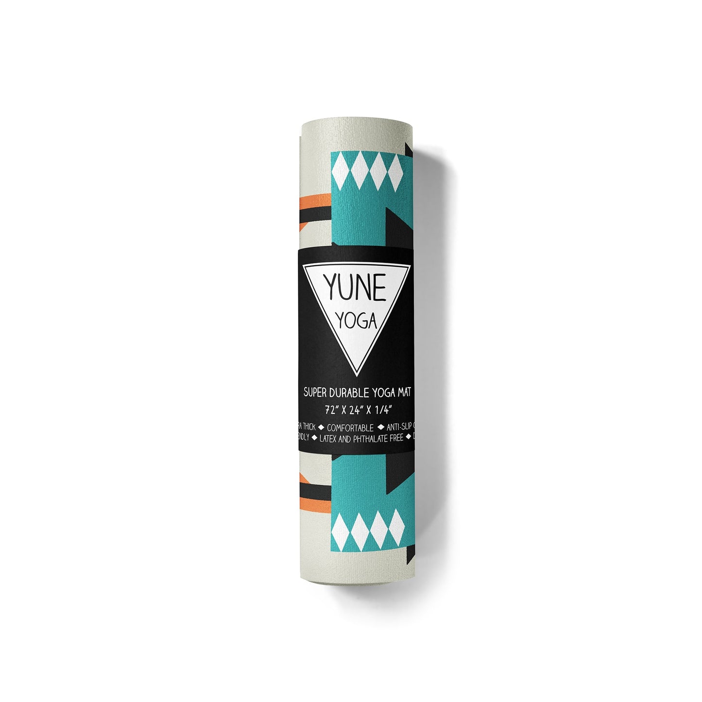 Yoga Mat | 6mm Thick | Turquoise | Non-Slip | Eco Friendly | Yune Yoga | Great Hill
