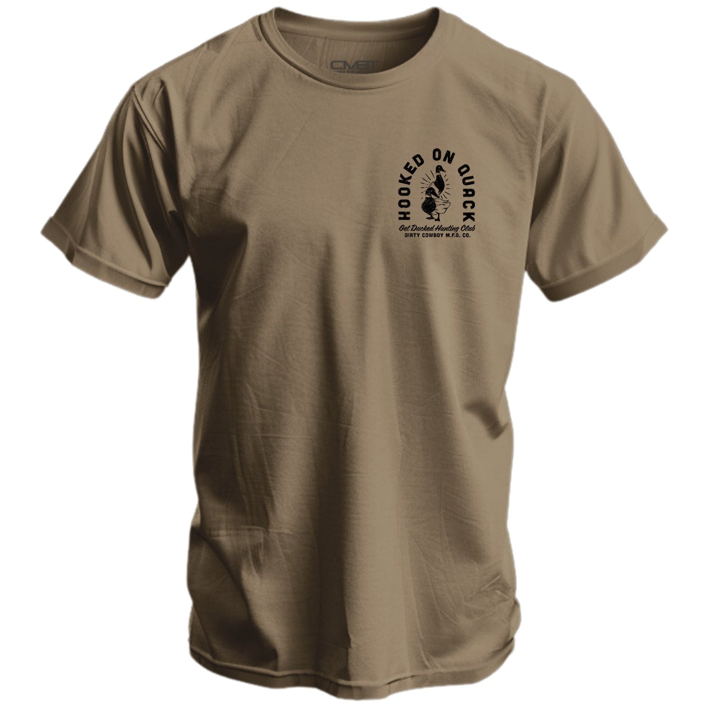 Hooked On Quack Duck Hunting Club Men's T-Shirt DIRTY COWBOY MFG