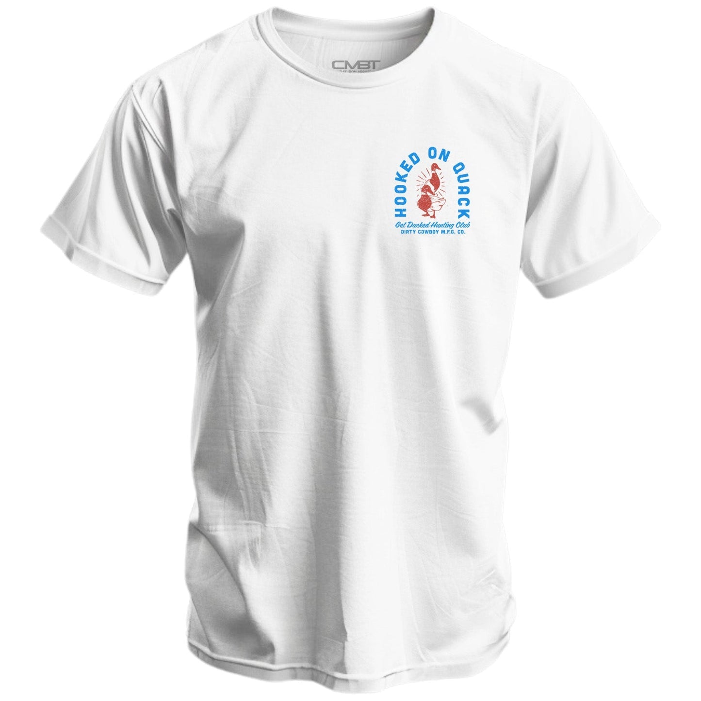 Hooked On Quack Duck Hunting Club Men's T-Shirt DIRTY COWBOY MFG