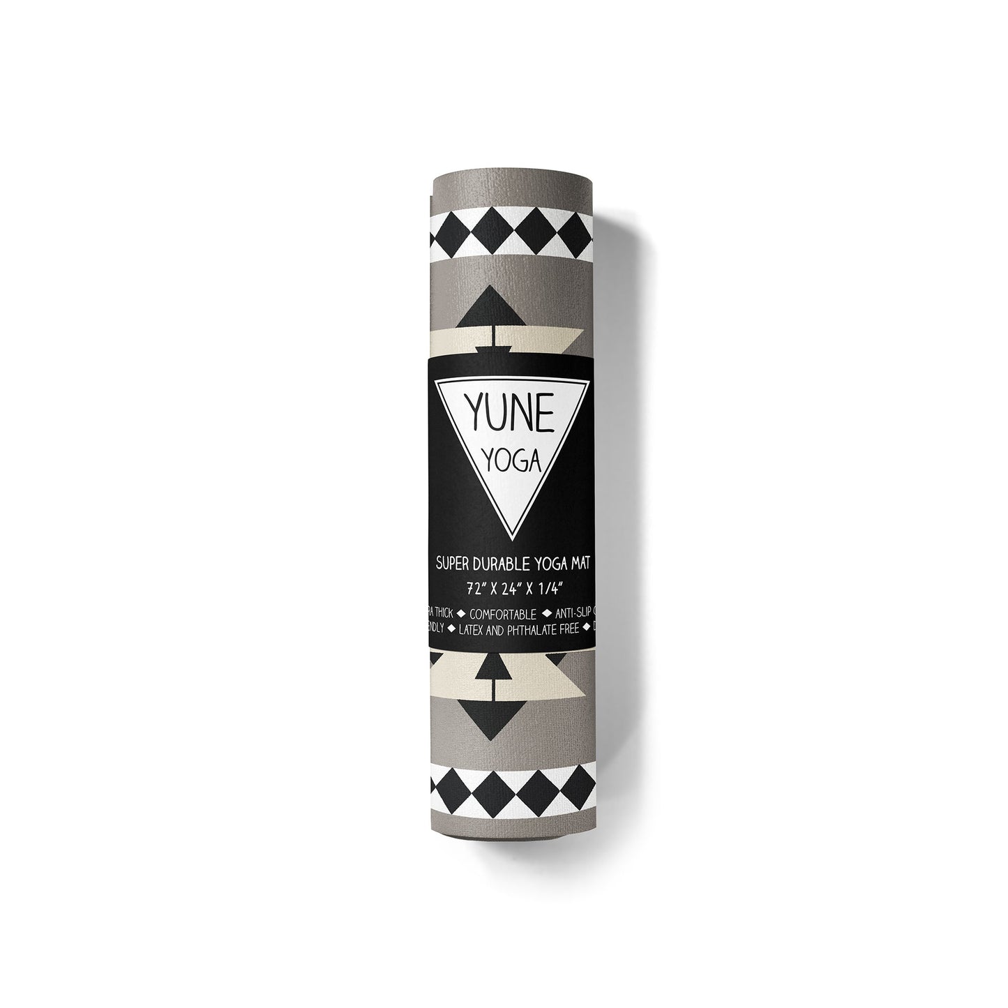 Yoga Mat | 6mm Thick | Gray | Non-Slip | Eco Friendly | Yune Yoga | Scorpion Bay