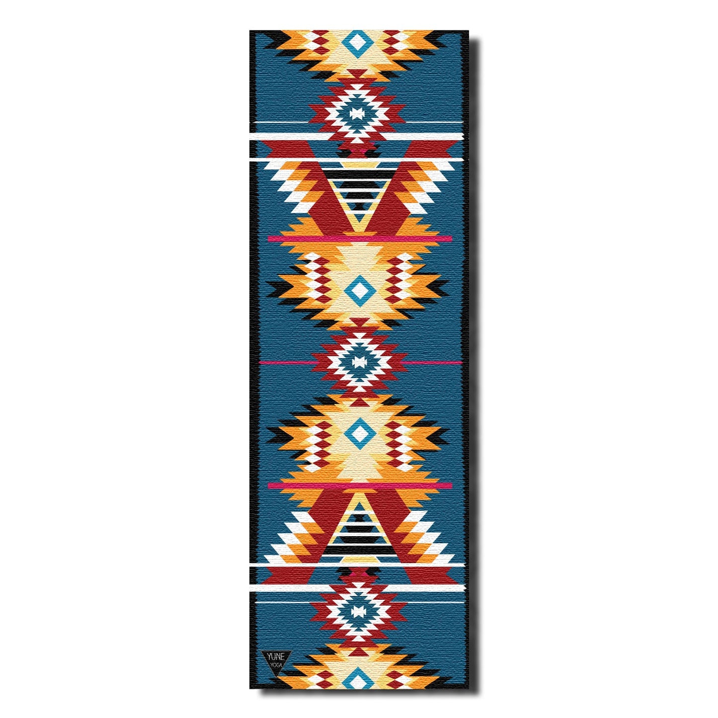 Yoga Mat | 6mm Thick | Multi Color Striped | Non-Slip | Eco Friendly | Yune Yoga | Snake River