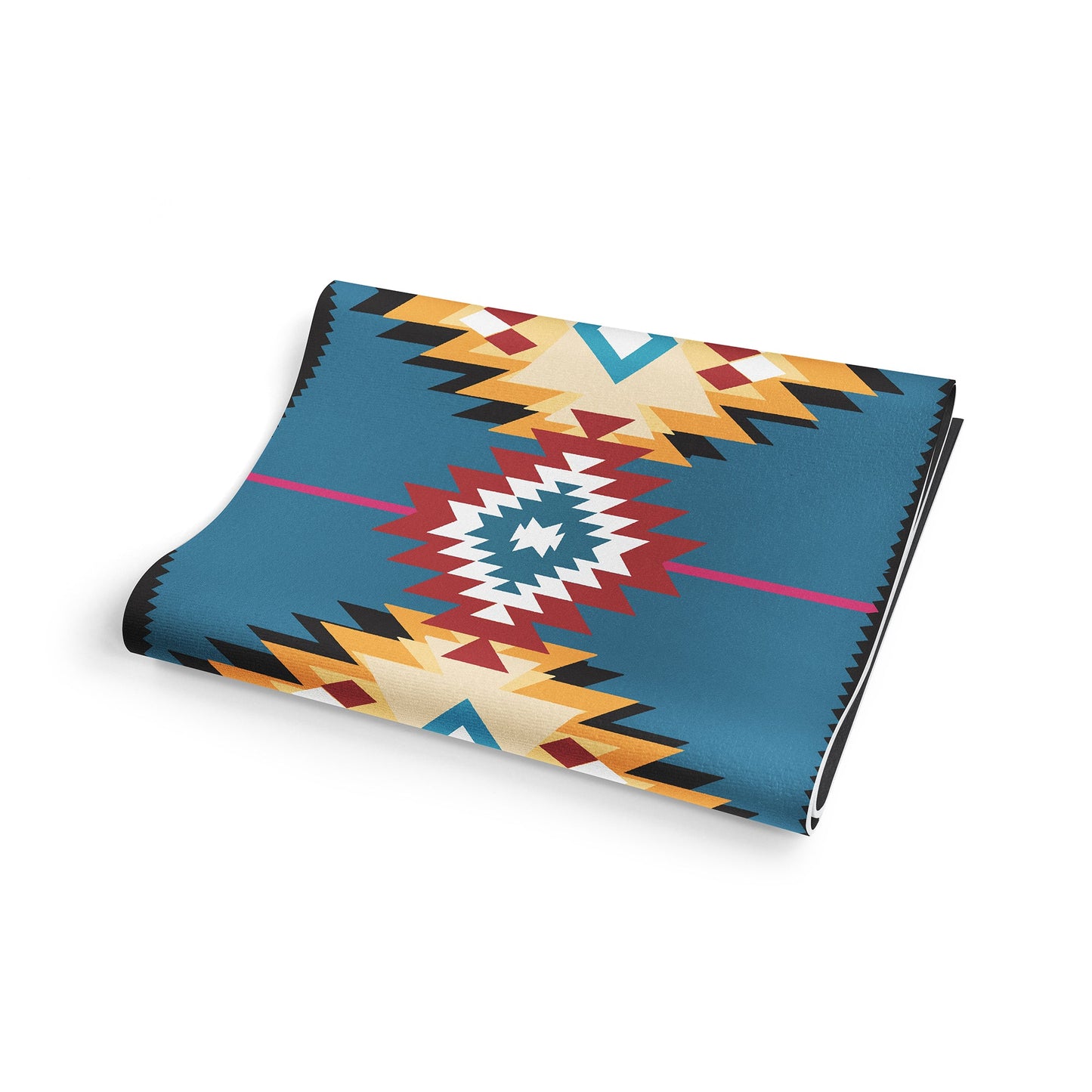 Yoga Mat | 6mm Thick | Multi Color Striped | Non-Slip | Eco Friendly | Yune Yoga | Snake River
