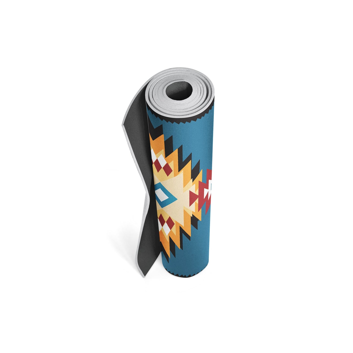 Yoga Mat | 6mm Thick | Multi Color Striped | Non-Slip | Eco Friendly | Yune Yoga | Snake River