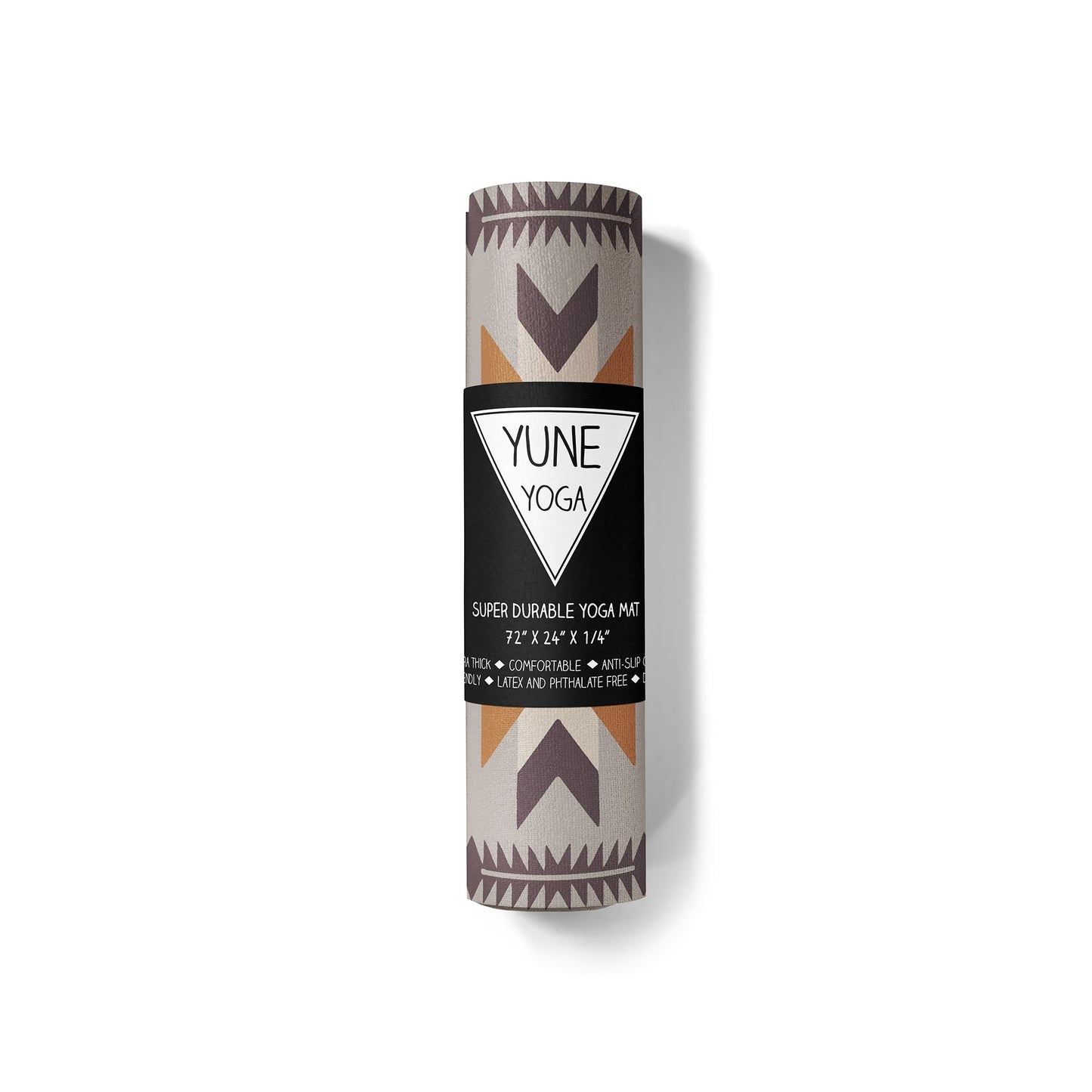 Yoga Mat | 6mm Thick | Multi Color Striped | Non-Slip | Eco Friendly | Yune Yoga | Teton Canyon