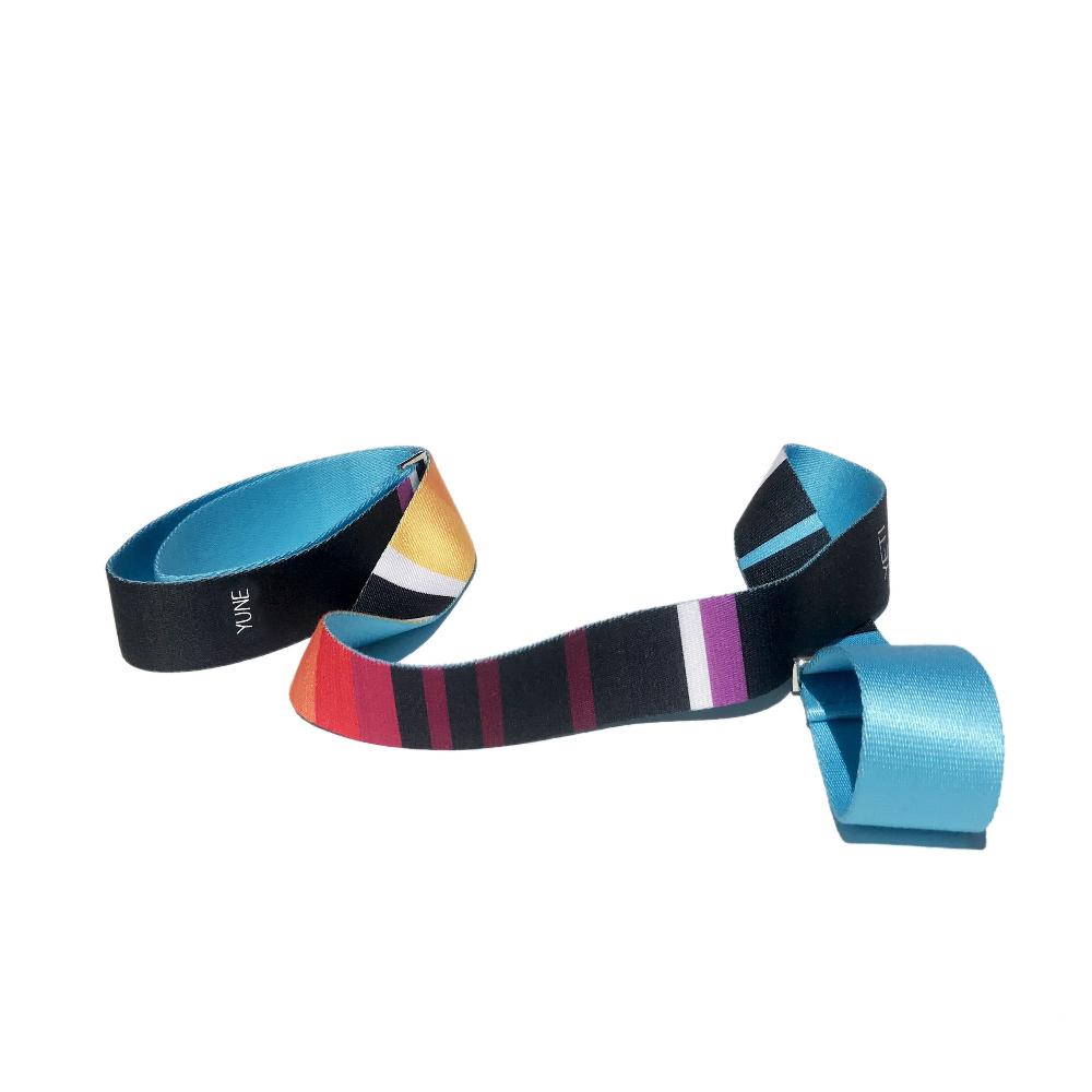 Yoga Strap | Stretching Strap | Metal Buckles | Blue | Yune Yoga | The Horatio