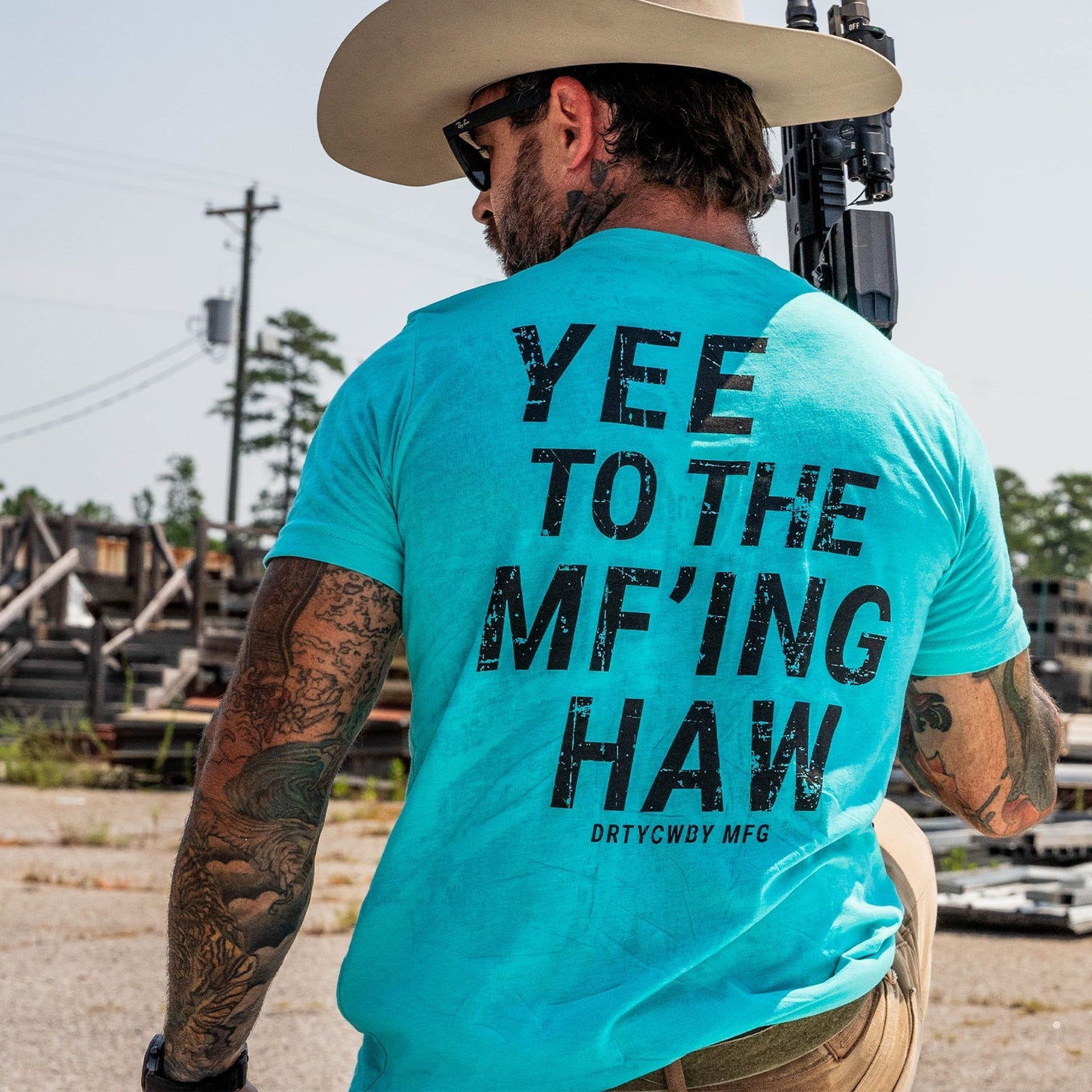 Yee To The Mf'Ing Haw Rodeo Men's T-Shirt DIRTY COWBOY MFG