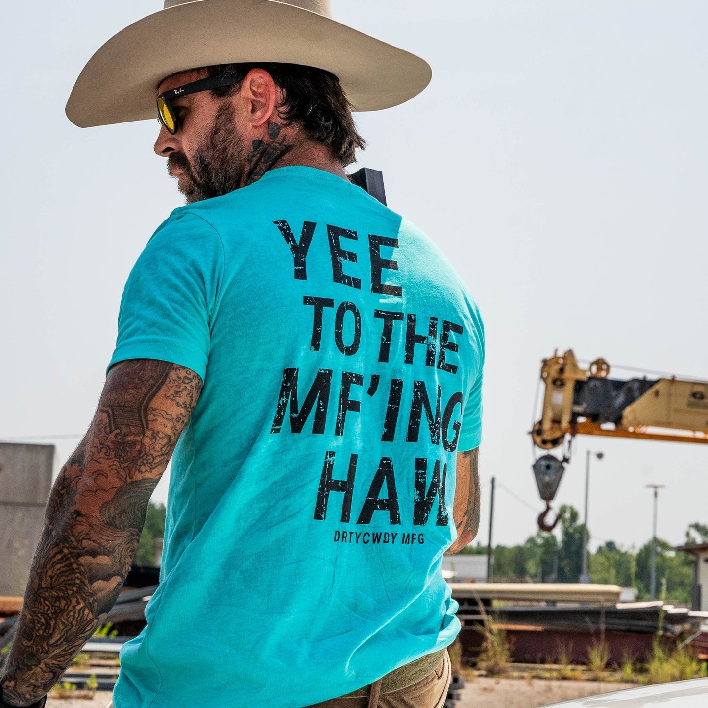 Yee To The Mf'Ing Haw Rodeo Men's T-Shirt DIRTY COWBOY MFG
