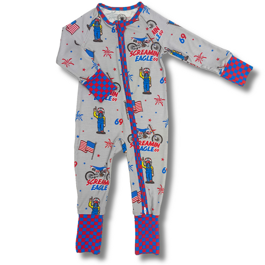 Ronnie Mac Zip Up Pajamas Strictly Wild