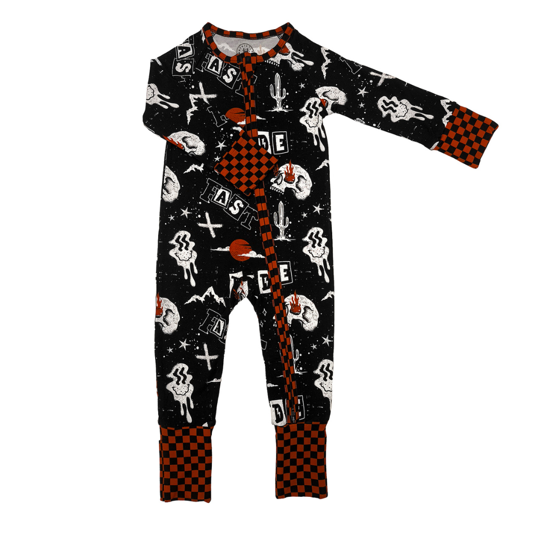 Ride Fast Zip Up Pajamas / PREORDER SHIPS FEB 2-9