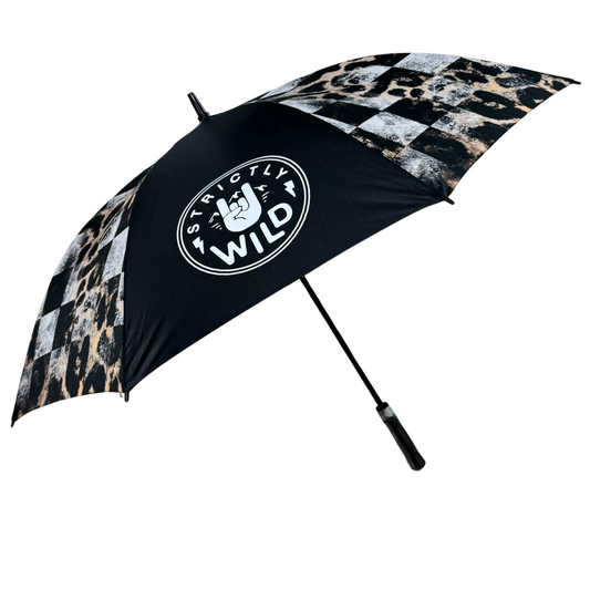 Leopard Checker Umbrella (CANNOT ORDER WITH ANYTHING BUT CROC CHARMS & STICKERS!!!) Strictly Wild