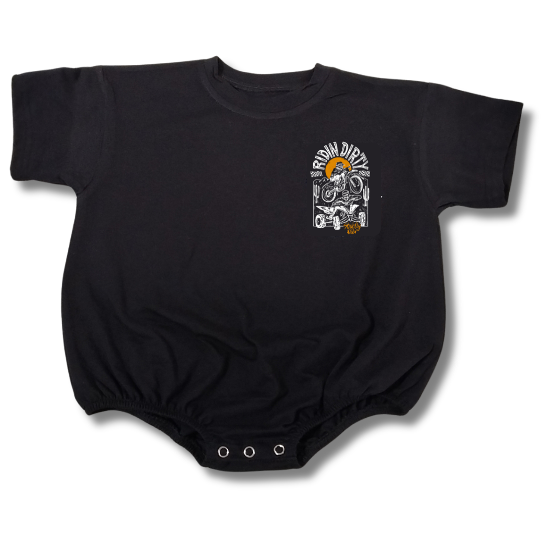 Ridin Dirty T-Shirt Romper Strictly Wild