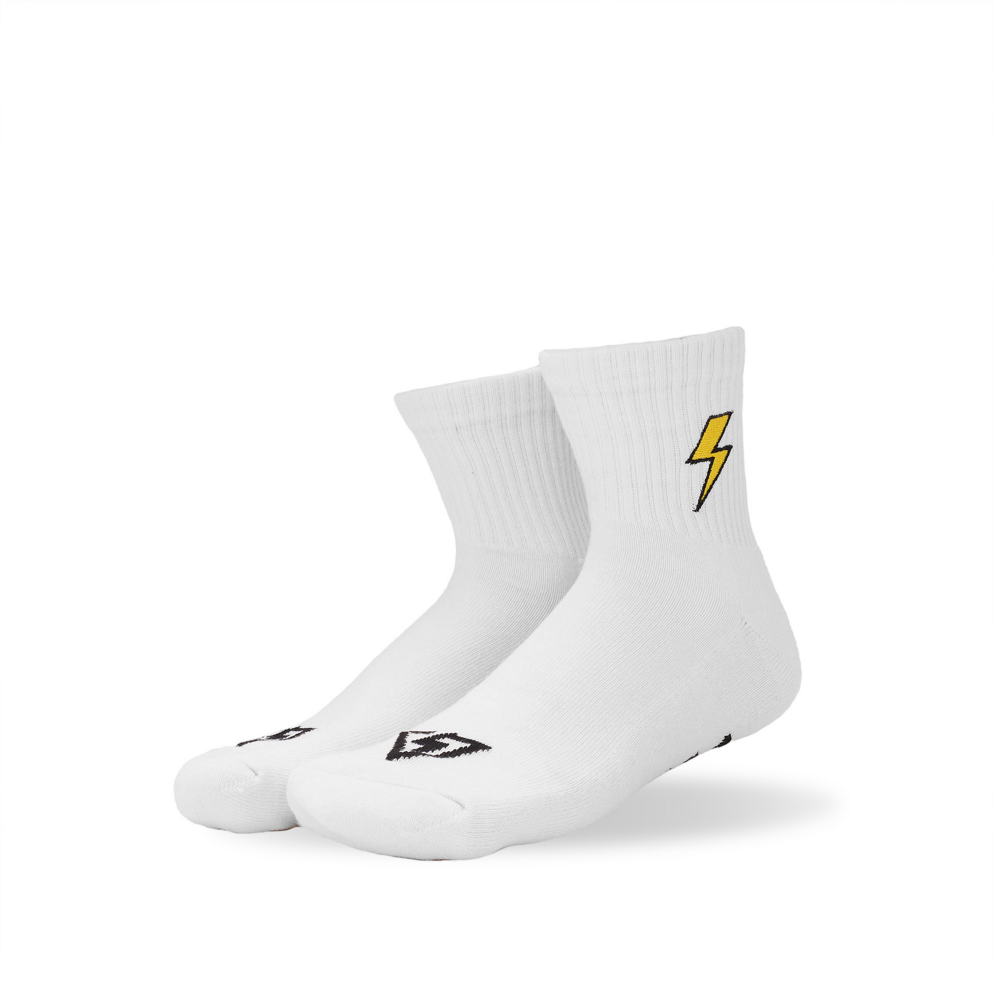 Bolt/Flower Lucky Cotton Quarter Socks VOLTAGE LTD
