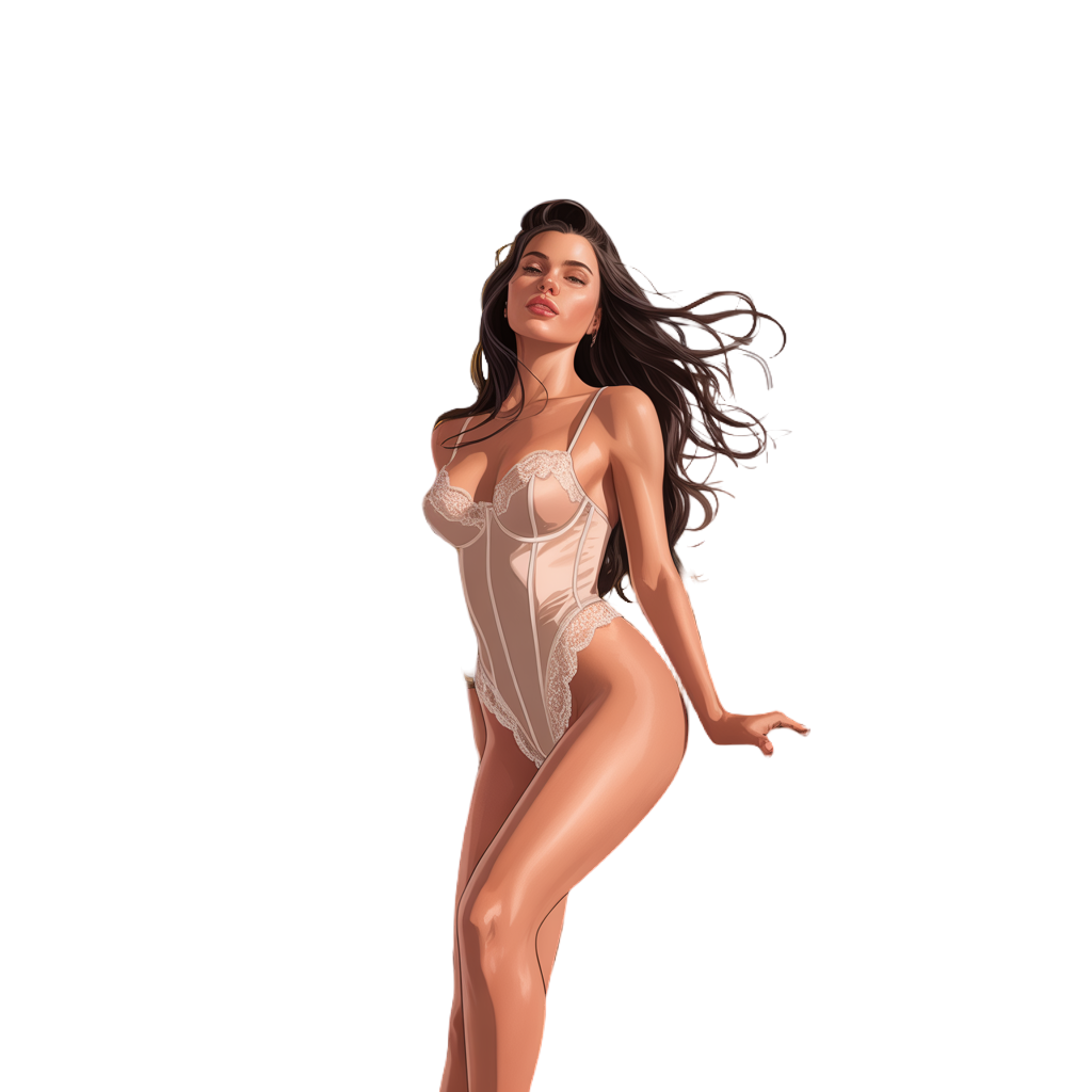 Boudoir Woman Sticker