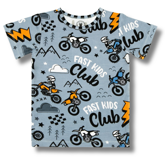 Fast Kids Club Bamboo Short Sleeve Shirt Strictly Wild