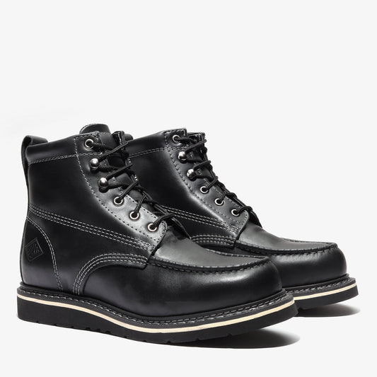 FRONTIER CLASSIC 6" MOC TOE JET BLACK Bonanza Boots