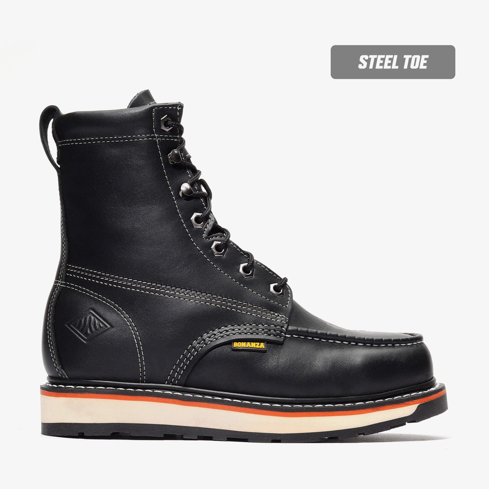 FRONTIER DUAL 8" MOC TOE (STEEL TOE) Bonanza Boots