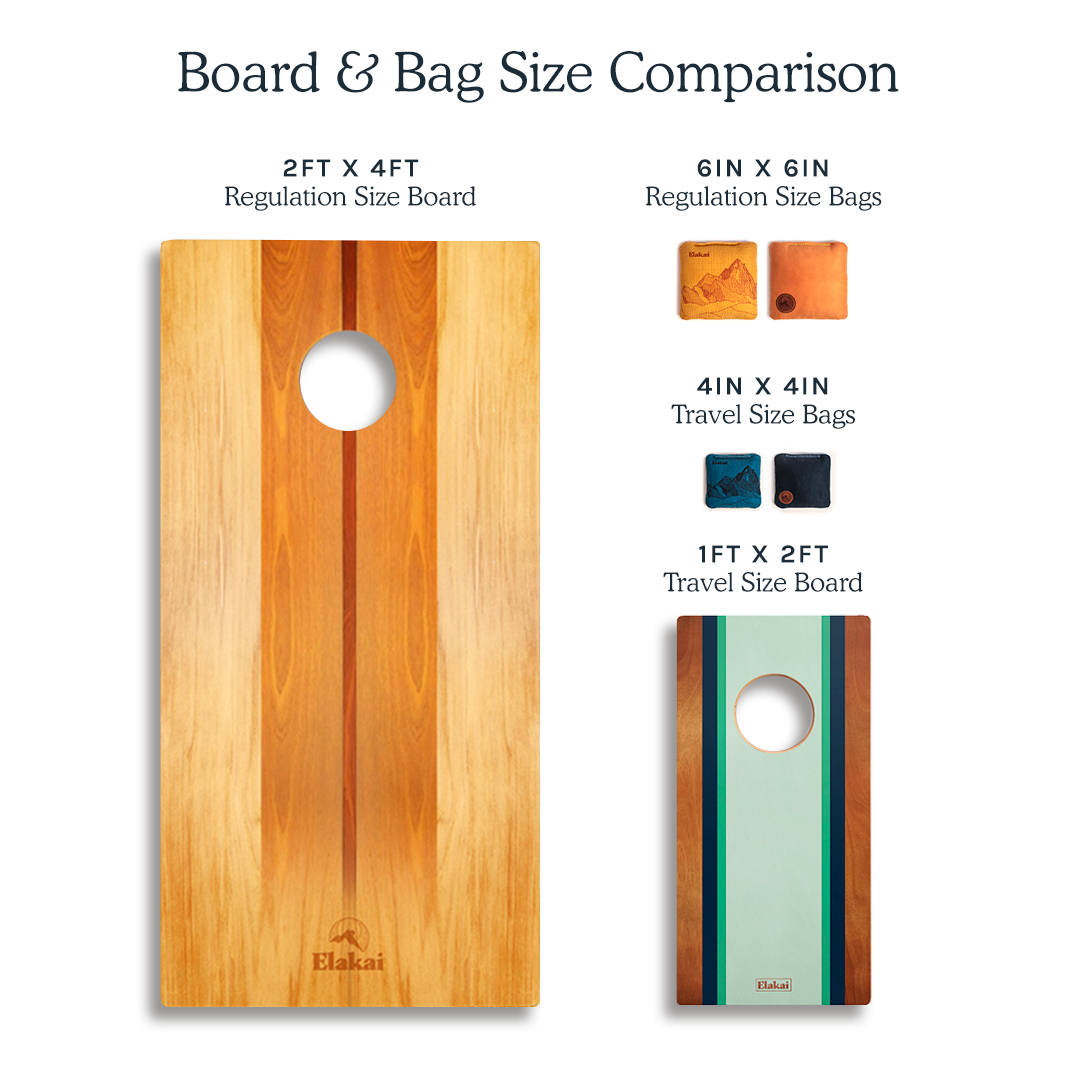 2x4 The Beach Epoxy Resin Cornhole Boards Elakai Outdoor