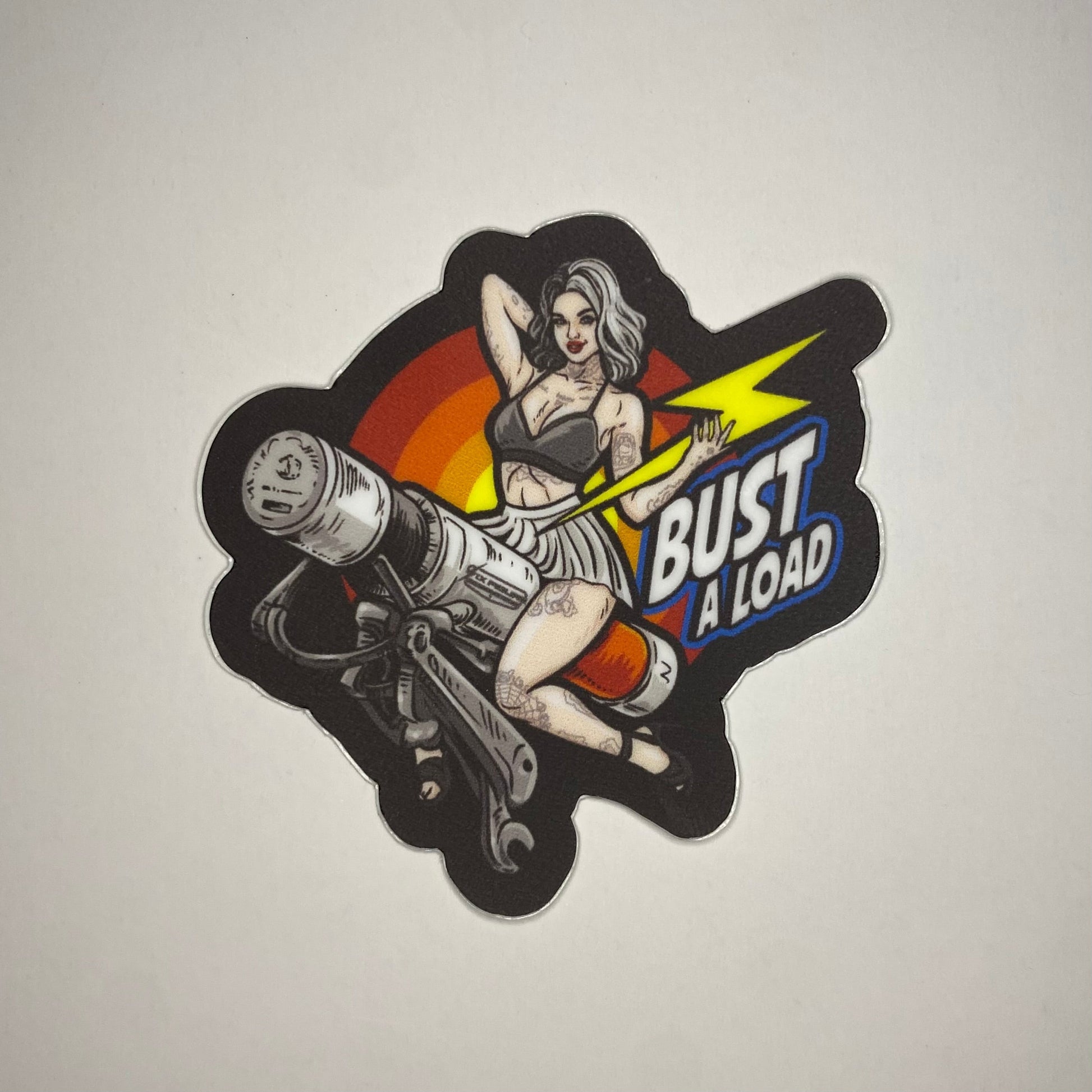 Bust A Load Sticker Six Figure Line Gear
