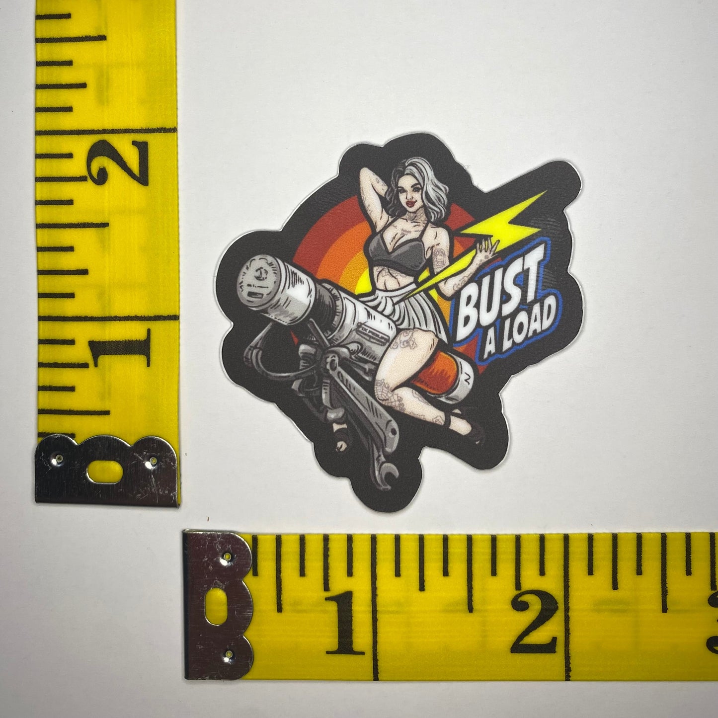 Bust A Load Sticker Six Figure Line Gear