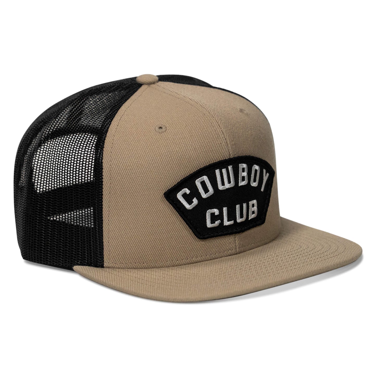 Cowboy Club Patch Flatbill Snapback Hat