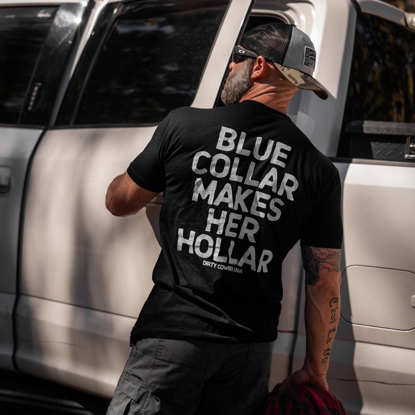 Blue Collar Makes Her Hollar Men's T-Shirt