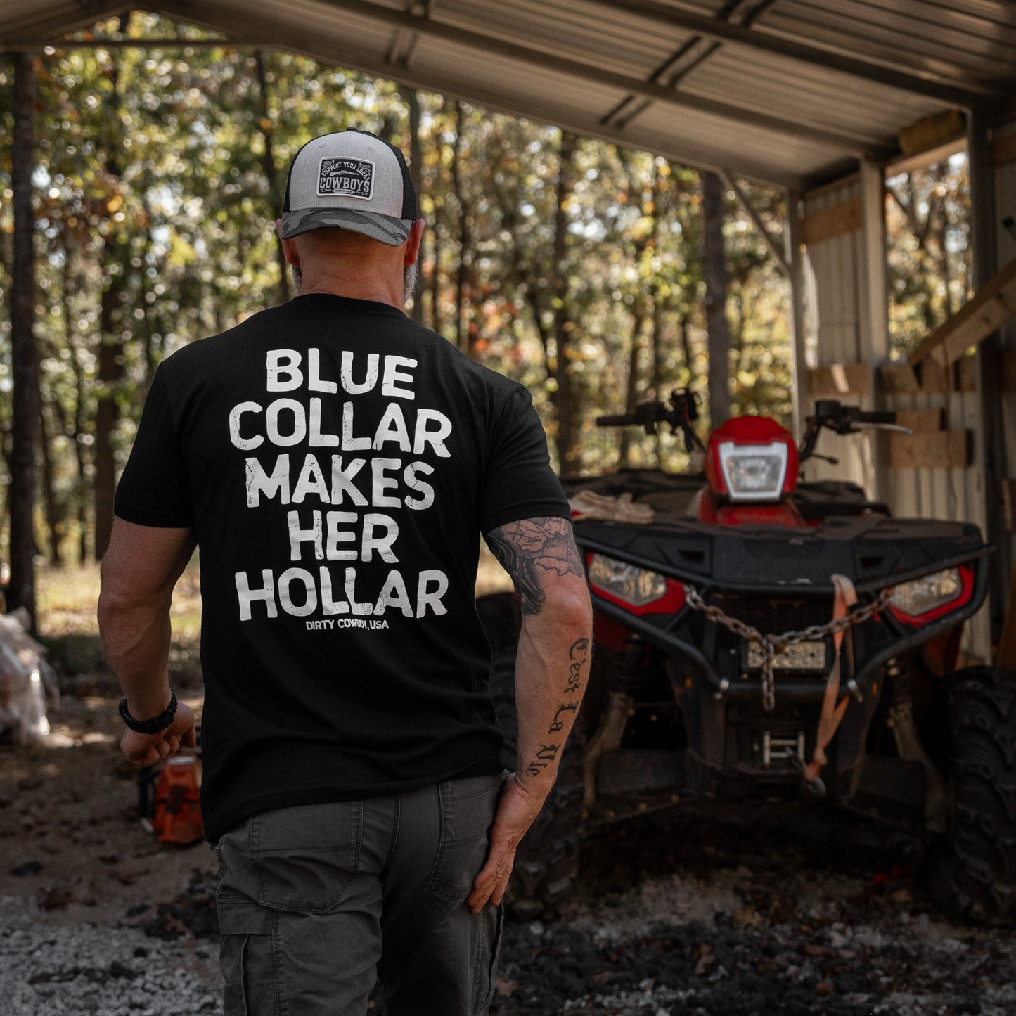 Blue Collar Makes Her Hollar Men's T-Shirt