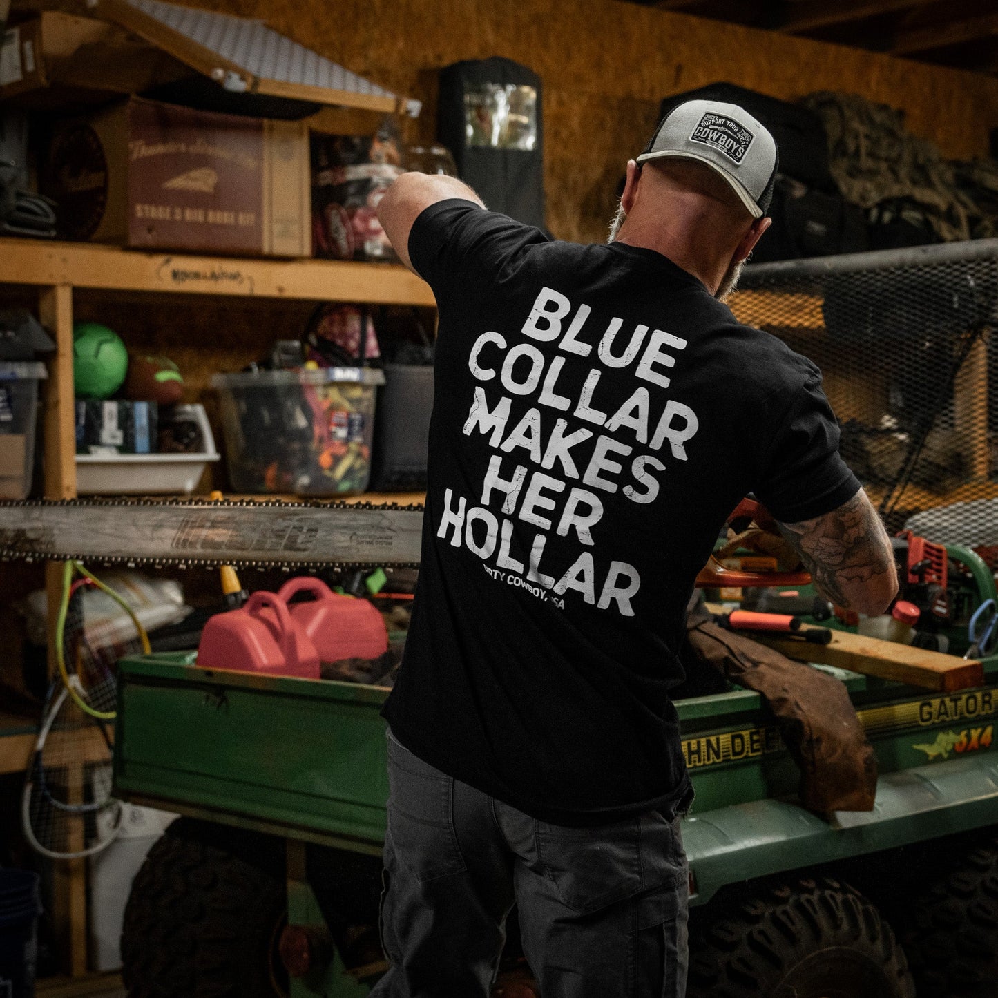 Blue Collar Makes Her Hollar Men's T-Shirt