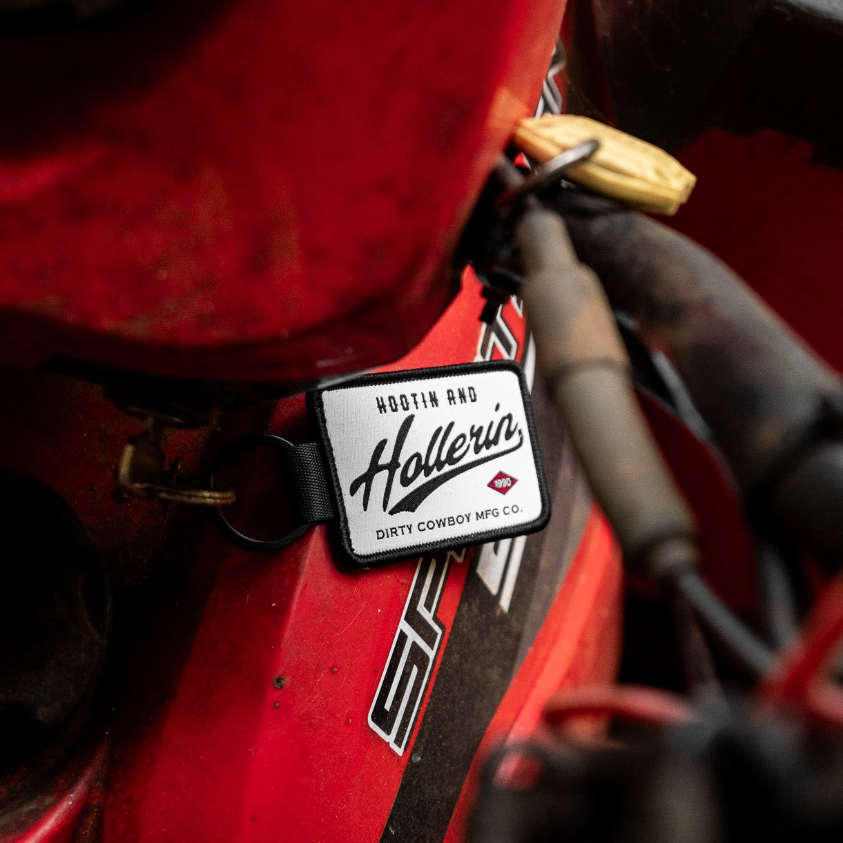 Hootin And Hollerin Flight Tag Keychain