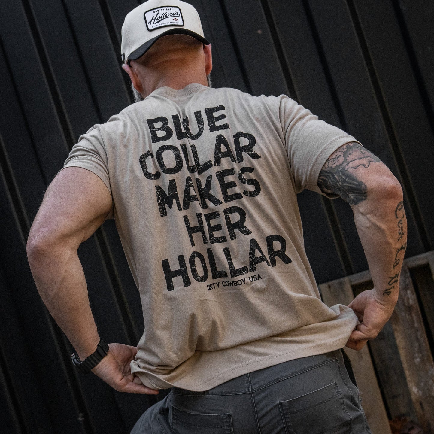 Blue Collar Makes Her Hollar Men's T-Shirt